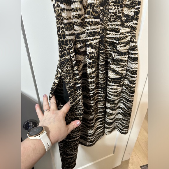 Calvin Klein pleated full volume skirt striped size 12 - Picture 10 of 15